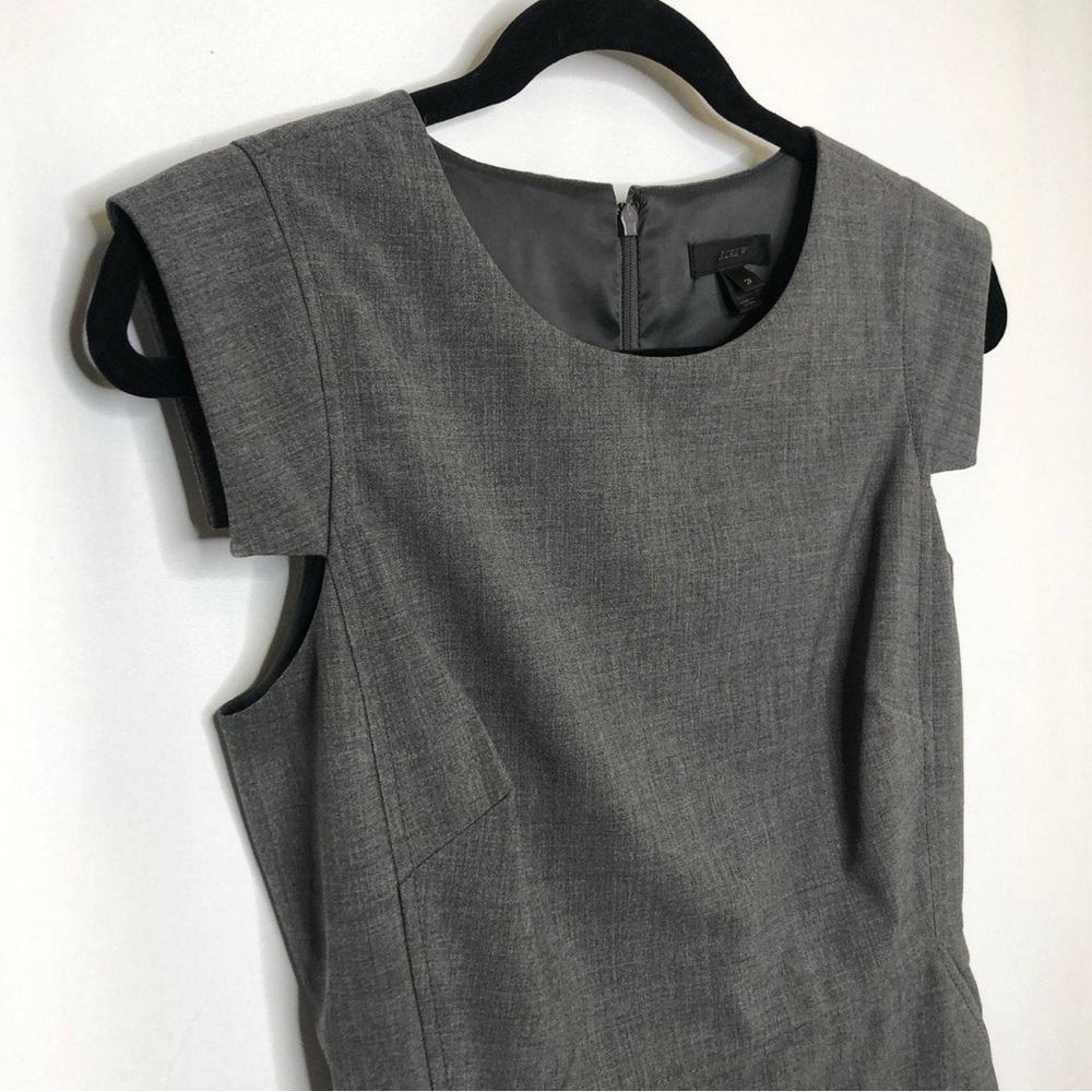 J. Crew Wool Résumé Sheath Dress Pockets - Picture 2 of 5